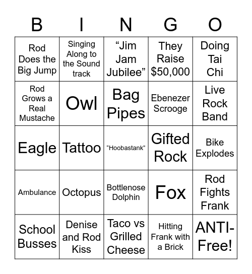 Hot Rod - Round 3 Bingo Card