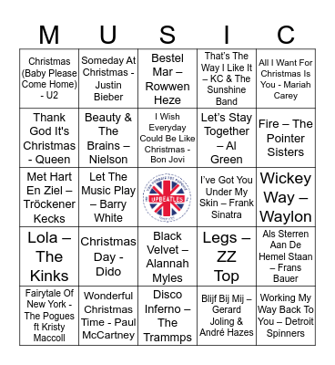 604 Bingo Card