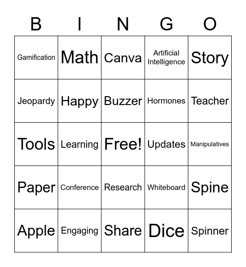 Bingobaker.com Pres. Fun Bingo Card