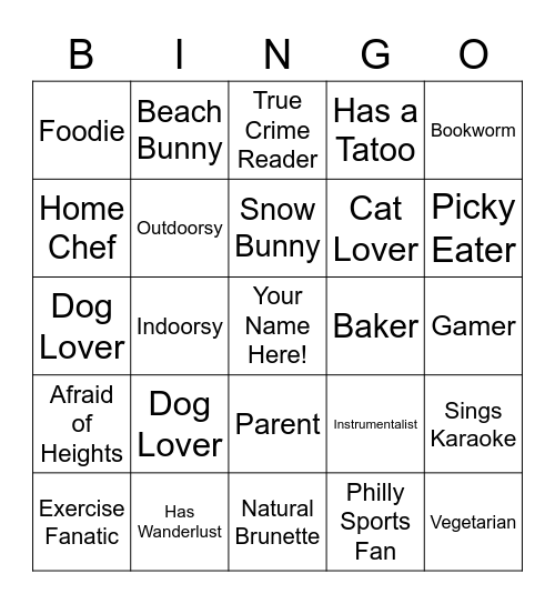 RENEW GET TO KNOW YOU! Bingo Card