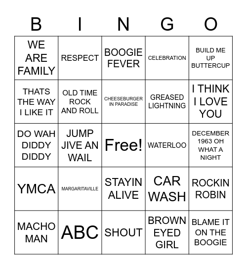 TOG COVER ALL Bingo Card