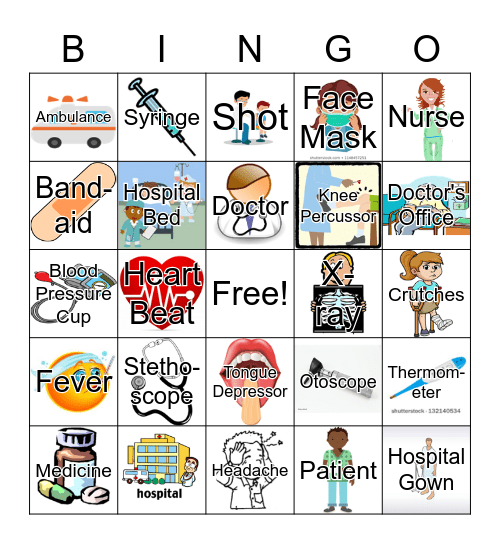 Doctor Bingo Card