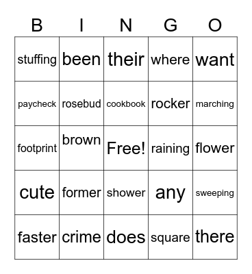 Level 30 Bingo Card