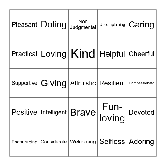 Terri’s Birthday Bingo Bash! Bingo Card