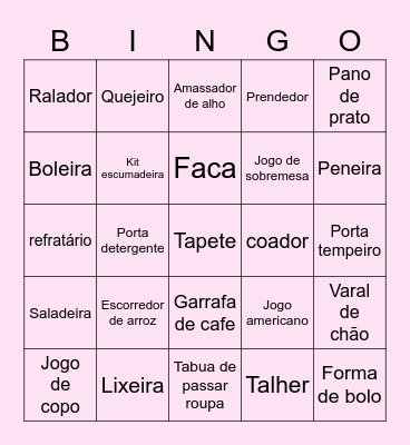 Chá Bar Thaís e Matheus Bingo Card