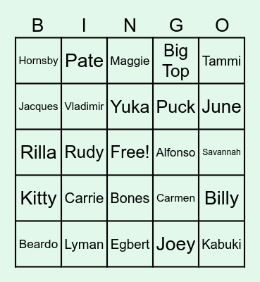 LUXIE VILLAGER HUNT 2023 Bingo Card