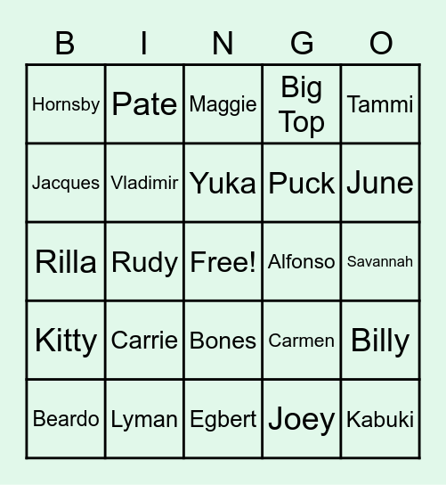 LUXIE VILLAGER HUNT 2023 Bingo Card