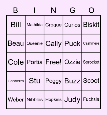 LUXIE VILLAGER HUNT 2023 Bingo Card