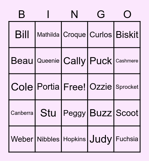 LUXIE VILLAGER HUNT 2023 Bingo Card