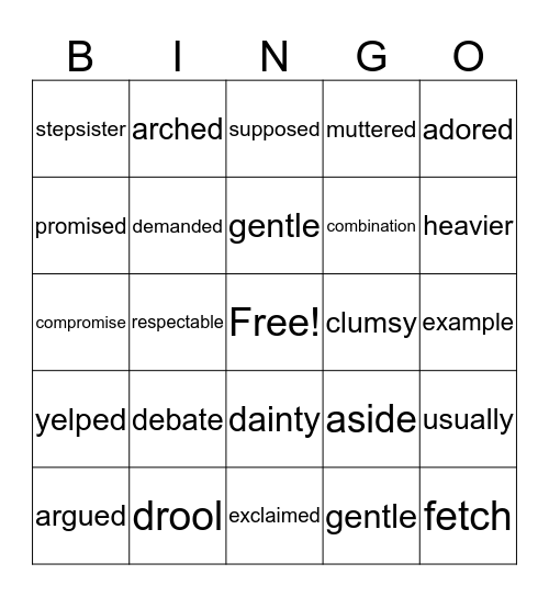 The Cat and Dog Debate Bingo Card