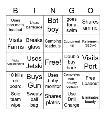 Ashika Island Spectator Bingo Card