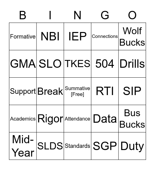 Let's Play Bingo Meow! Bingo Card