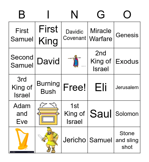 BIBLE BINGO Card