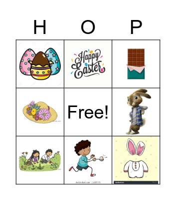 Easter Bingo Card