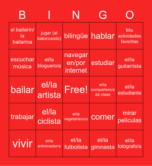 ¿Quién somos? Bingo Card