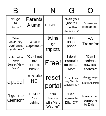ACC Spring 2023 Bingo Card