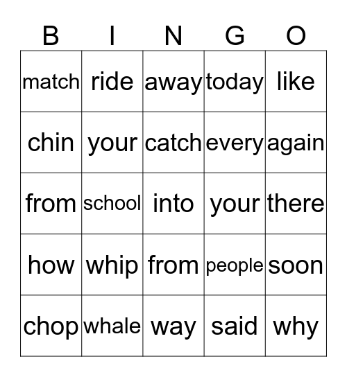 UntitlIst Grade December 10th  digraphs Bingo Card