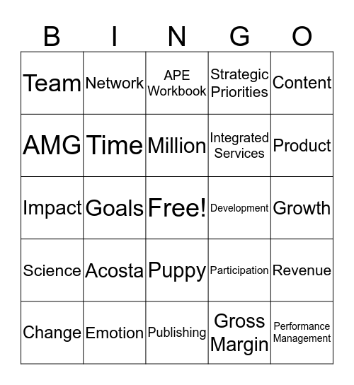 BEVERAGE BINGO Card