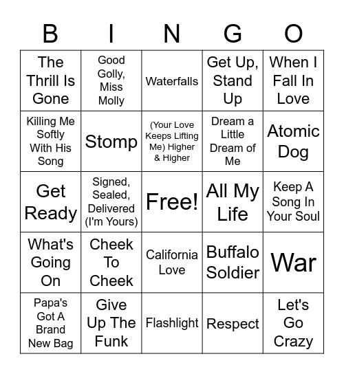 Black History Month Bingo Card