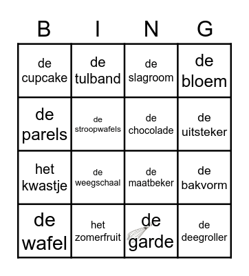 bak bingo Card