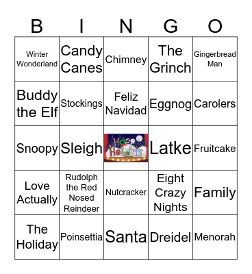 Holiday Bingo Card