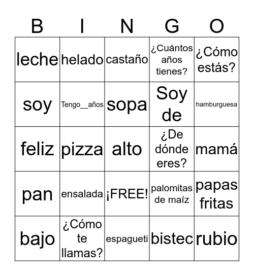 3rd Grade Final Bingo Card