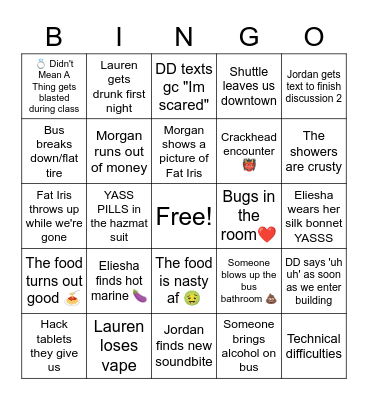 Tiny Town 2023 Bingo Card