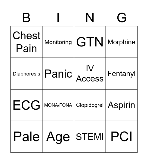 ACS BINGO Card