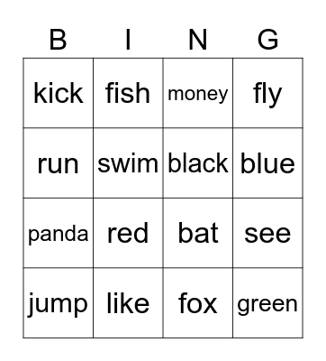 BINGO, 4th Term, WEEK 1 Bingo Card