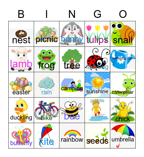 SPRING Bingo Card