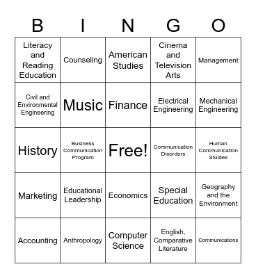 GEAR UP: Career Exploration Bingo Card