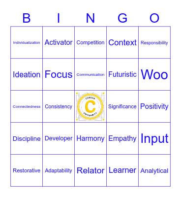 STRENGTHSFINDER BINGO Card