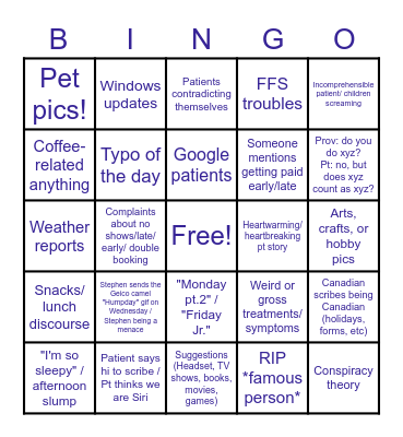 AQSol Bingo Card