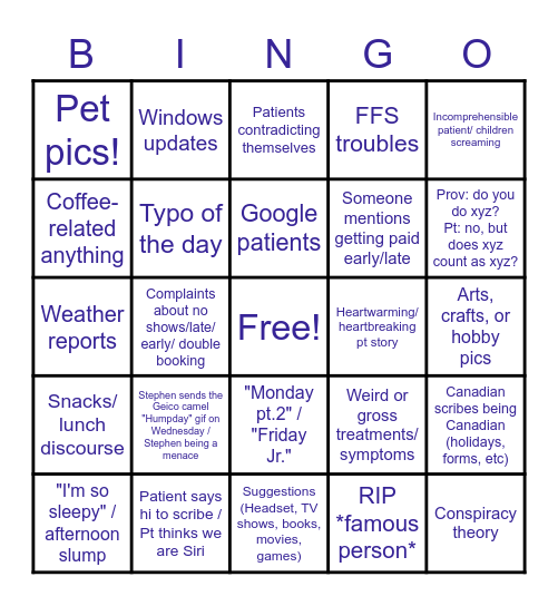 AQSol Bingo Card