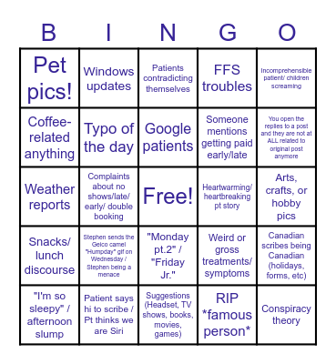 AQSol Bingo Card