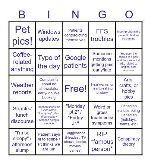 AQSol Bingo Card