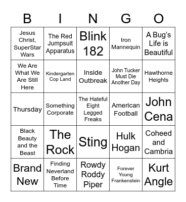 February 22 - Round 2 Bingo Card