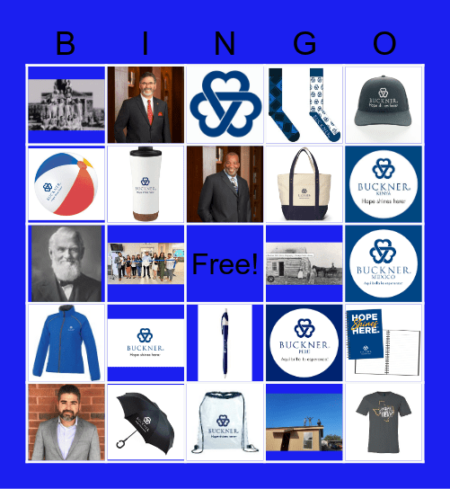 Buckner Bingo Card