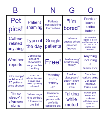AQSol Bingo Card