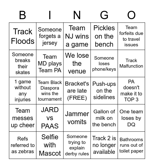 BOTAS BINGO! Bingo Card