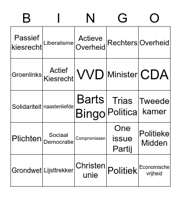 Barts Bingo Card