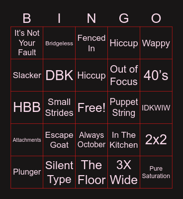 Ringo Bingo Card