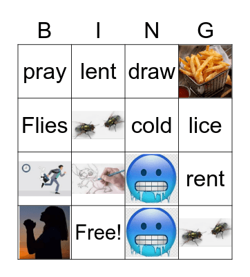 L and R Sounds Bingo Card