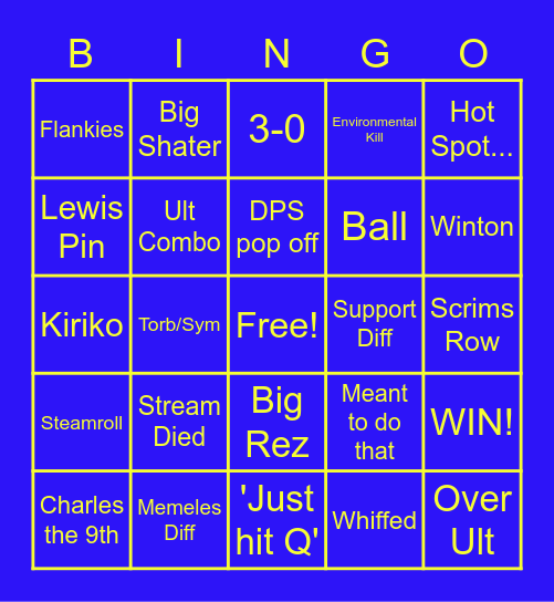 Brits 2/22 Bingo Card
