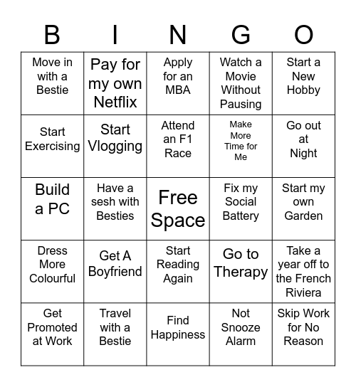 2023 BINGO Card