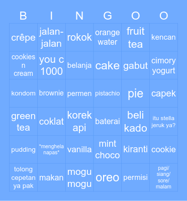 IAN Bingo Card