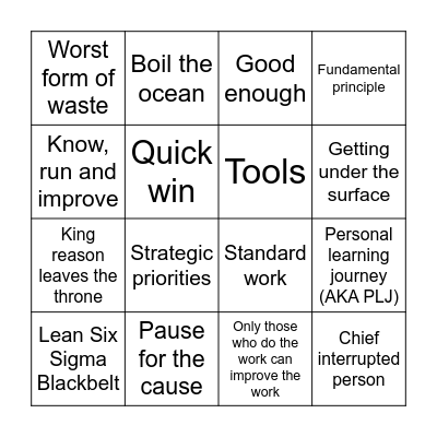 February Team Timeout Bingo Card