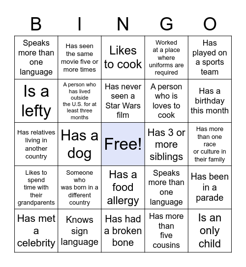 Bingo Card