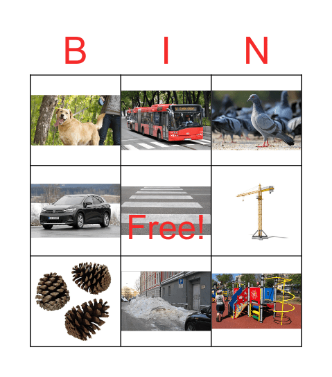 Bingo i nærområdet Bingo Card