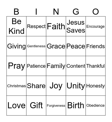 CHRISTMAS Bingo Card